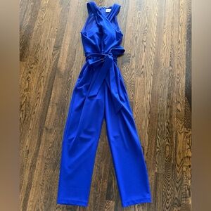 Eliza J Royal Blue Sleeveless Jumpsuit